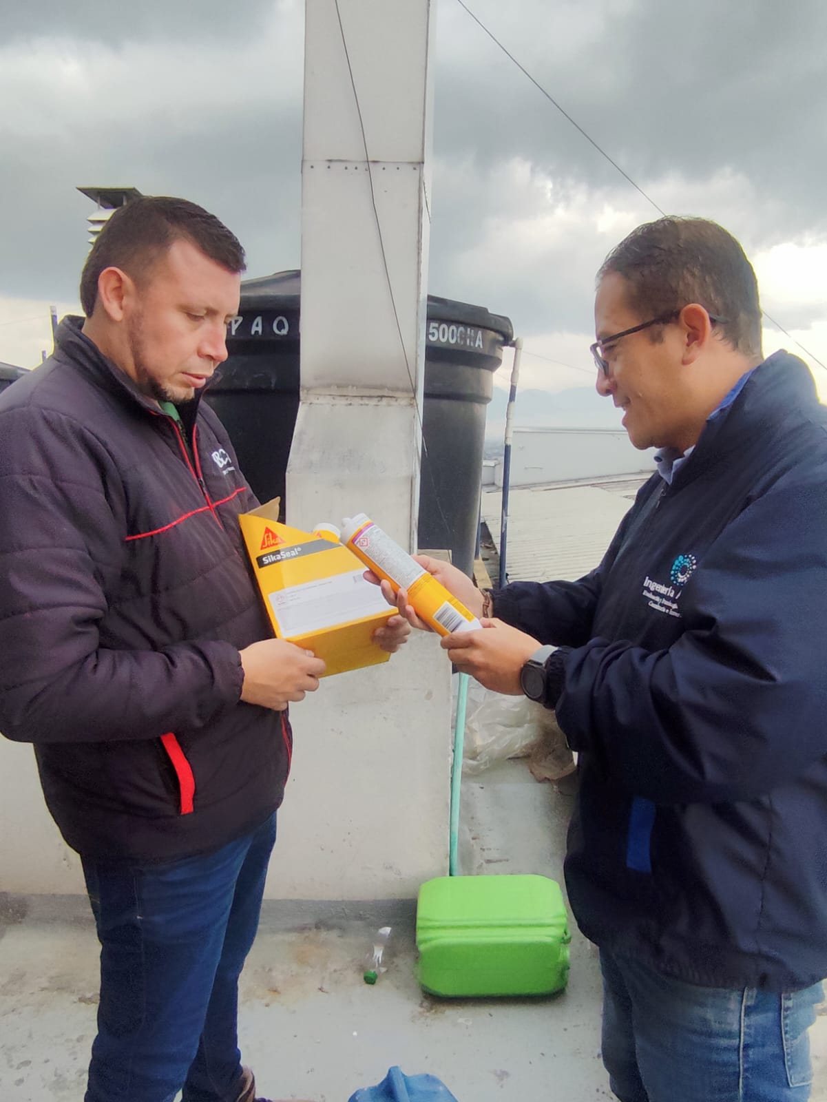 Recepción y verificación de insumos en sitio en la obra de Altavista P.H.